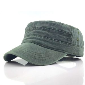 solid color washed cotton duckbill hat