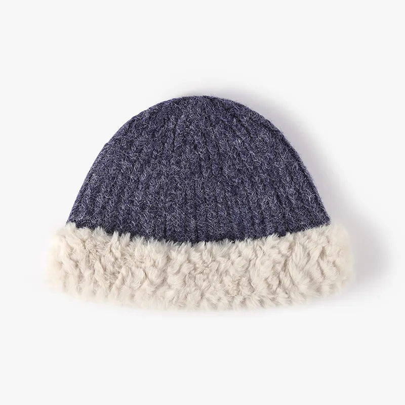 Fuzzy Hem Knit Hat - Image 7