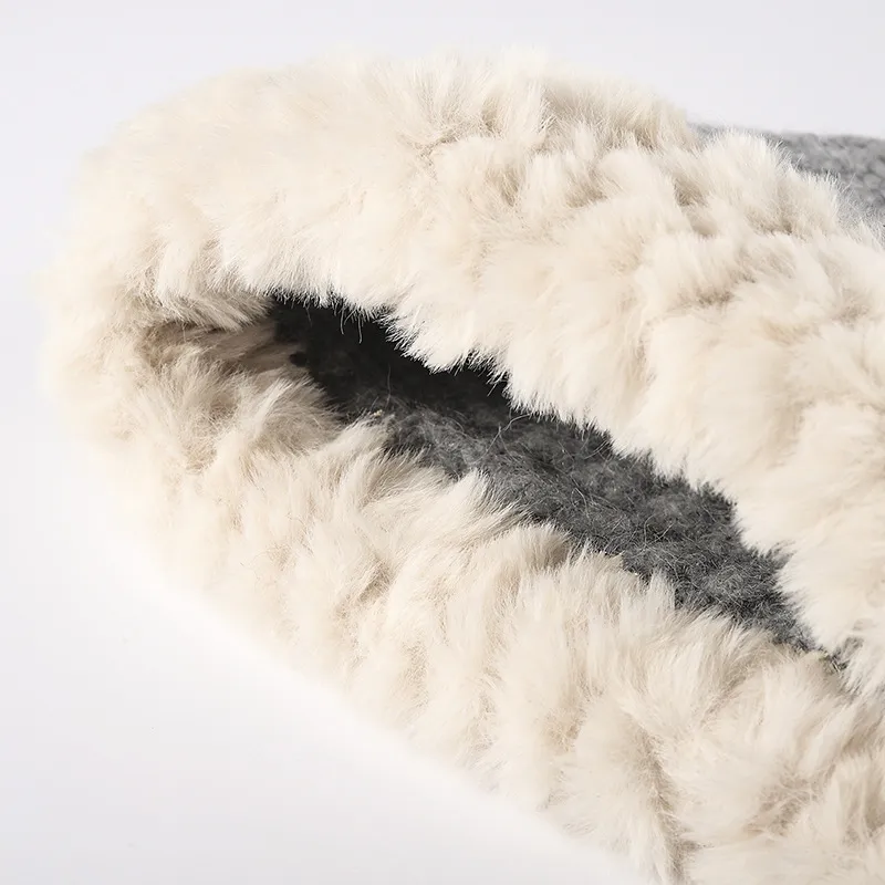 Fuzzy Hem Knit Hat - Image 4